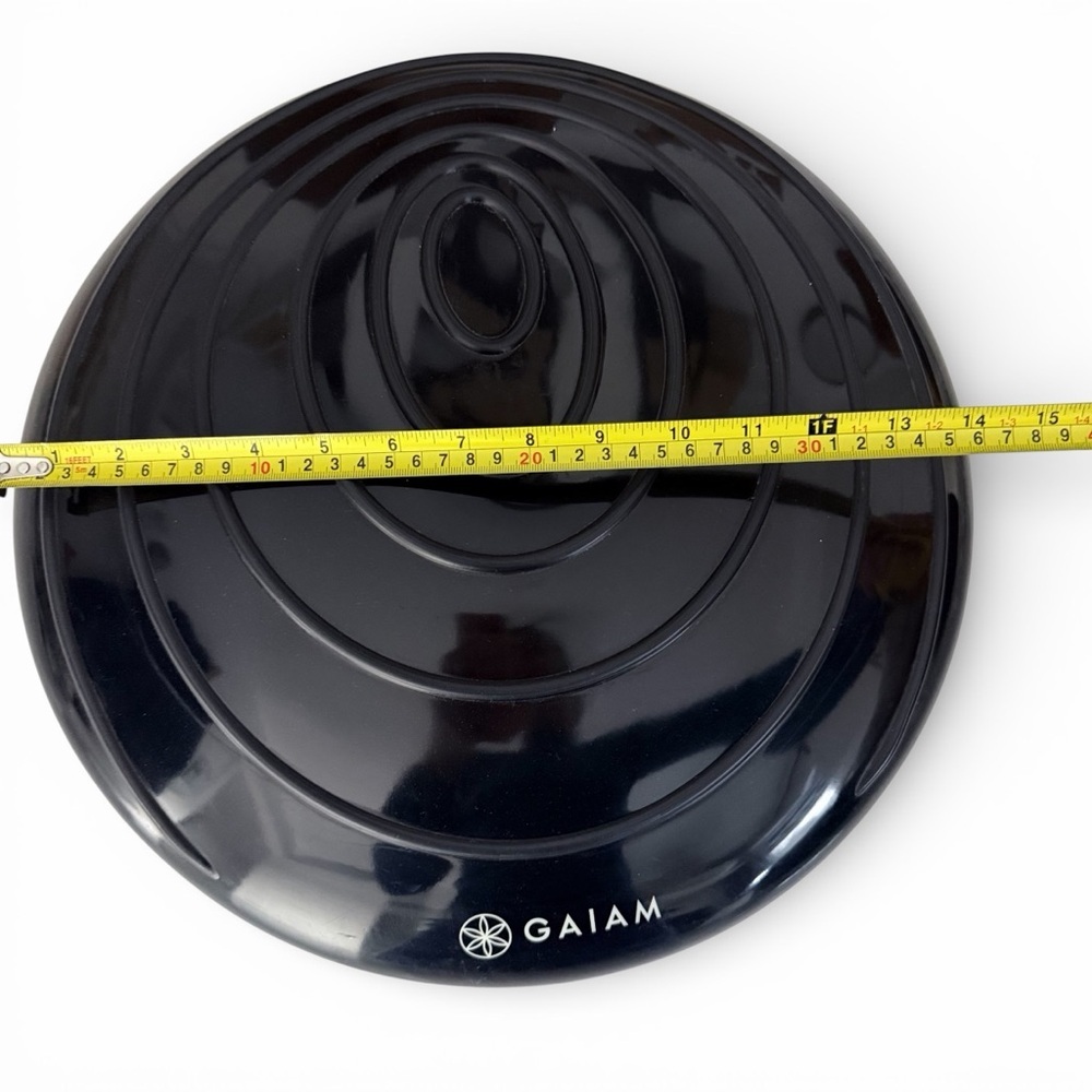 GAIAM Black Balance Disc Stability Cushion Core Trainer Fitness Exercise Tool - Picture 6 of 7
